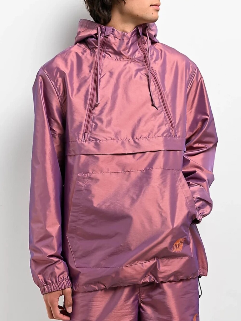 A.LAB Glowstick Purple Anorak Jacket - Zumiez Oversized Small in Purple
